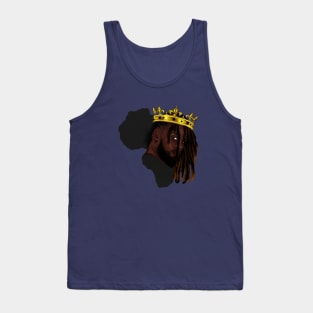 Africa Map, Proud African Man, Black Pride Tank Top